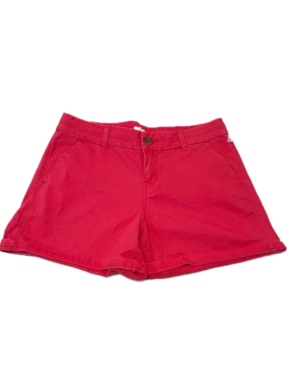 Maurices Pink Chino Shorts Cuffed Hem Size 7/8 - New NWOT